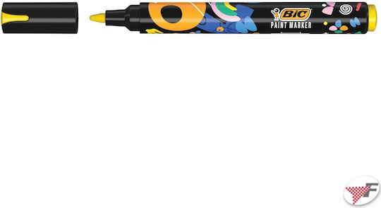 BIC Ακρυλικός Μαρκαδόρος Κίτρινος 4.5mm