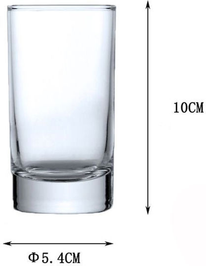 Galifas Σετ Ποτήρια Λικέρ/Ούζο από Γυαλί 140ml 12τμχ