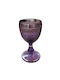Marva Set of Glasses for White Wine made of Glass in Purple Color Stemmed 280ml 6pcs