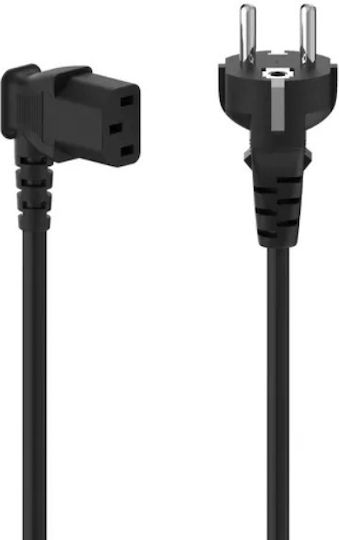 Hama 223293 Stromkabel 90 Grad 5m Schwarz