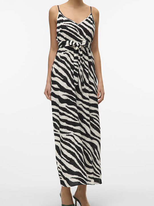 Vero Moda Joy Sommer Maxi Damenkleid Schwarz