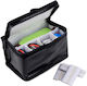 Protonrc 155x90x120mm Fireproof Explosion-proof Safety Bag Built-in 8 Compartments Rc Model Airplane Helicopter Fpv Drone Batteries