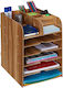 Office Organizer 12 Storage Compartments Made Of MDF 34.5 X 25 X 32 Cm