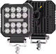 Platzς Wasserdicht Scheinwerfer Auto LED 12 / 24V 11cm mit Weiß Beleuchtung 1Stück