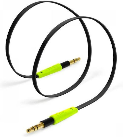 Tylt Aux аудио кабел 3.5mm жак 3.5mm жак 1m черен зелен