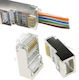 Shielded Rj45 Ftp Connector Cat.6 Pass-through 100 Pcs