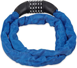 Blue Combination Lock Bicycle Relaxdays