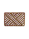 Relaxdays Covor de Intrare din Cocos cu Suport Antiderapant Maro 60x40buc Grosime 30mm
