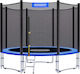 Monzana Trampolin Draußen Durchmesser 183cm mit Netz & Leiter