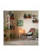 Relaxdays Lucrat manual Covor Rectangular din iută Beige/cream