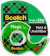 Scotch Magic Tape Dispenser 19mmx7.5m Transparent Matte 8-1975d