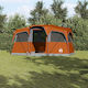 vidaXL Campingzelt Grau für 10 Personen 435x255...