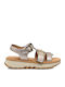 Sandale Casual Damă Din Piele Bronz