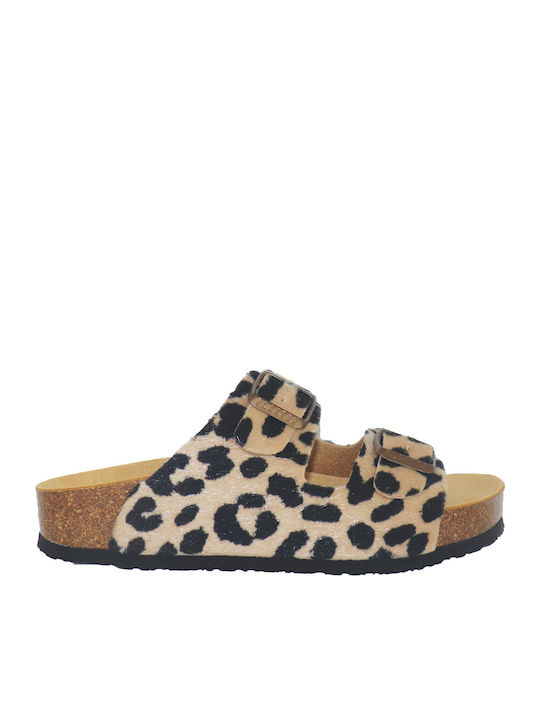 Plakton Beta Women's Flat Sandals Flatforms Animal