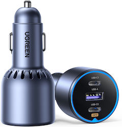 Ugreen EC705 Φορτιστής Αυτοκινήτου με Θύρες 2xUSB-A 2xType-C και Καλώδιο Type-C