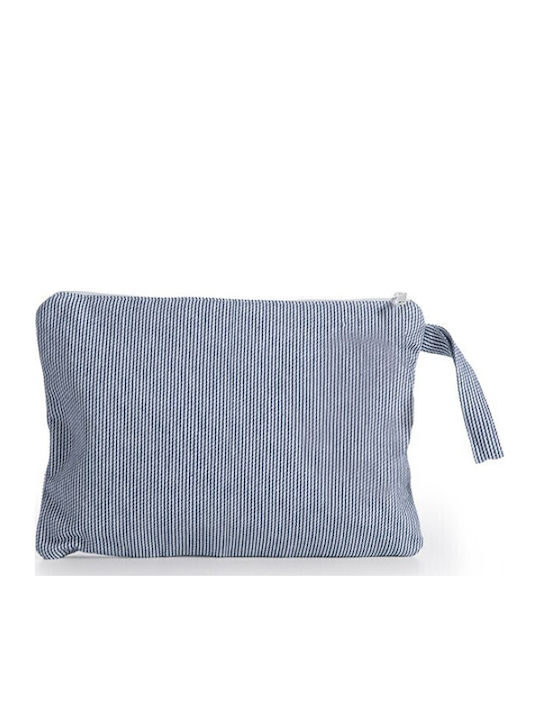 Τσάντακι Θαλάσσης Blue Stripe Blue 35x25cm Nef-nef Homeware