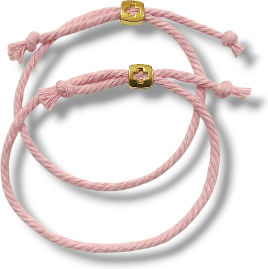 The Art of Beading Μαρτυρικό Βάπτισης Βραχιολάκι Rosa 50Stück