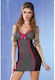 Sexy Babydoll + String Schwarz