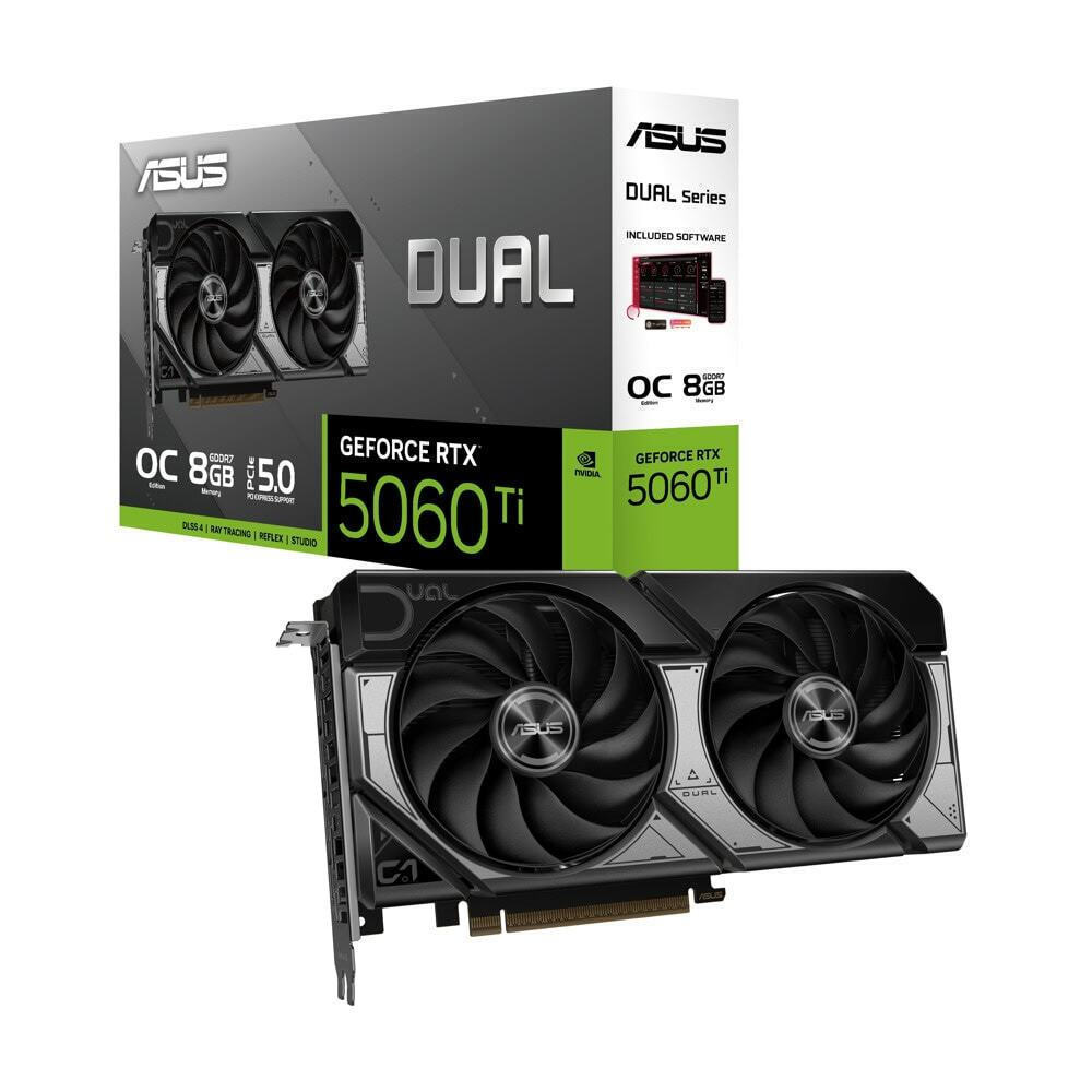 Asus GeForce RTX 5060 Ti 8GB GDDR7 Dual OC Κάρτα Γραφικών