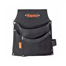 Kapriol 25055 Einfache Leder-Baukittelschürze mit 3 Taschen