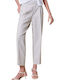Women's Fabric Trousers Gray