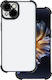 TelForceOne Anti Shock Chrome Back Cover Silicone 1.5mm Black (iPhone 16 Pro Max)