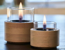 Tenderflame Bioethanol Fireplace Desktop Indoor / Outdoor Beige 12x12.5cm