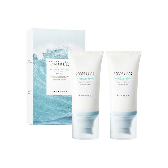 Skin1004 Madagascar Centella Hyalu-cica Water-fit Sun Serum Face Tanning Serum 2x50ml