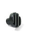Emuca Knob Furniture made of Plastic Black D17.5mm 9055817 1pcs