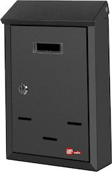 Inox Kiss Outdoor Mailbox Metallic in Black Color 35x23x8.5cm Inox Kiss Outdoor Mailbox Metallic in Black Color 35x23x8.5cm