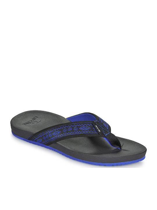 Open Toe Ανδρικά Flip Flops Μαύρα