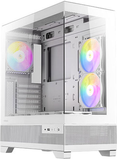 Antec CX700 ARGB Gaming Midi Tower Κουτί Υπολογιστή με Πλαϊνό Παράθυρο Λευκό