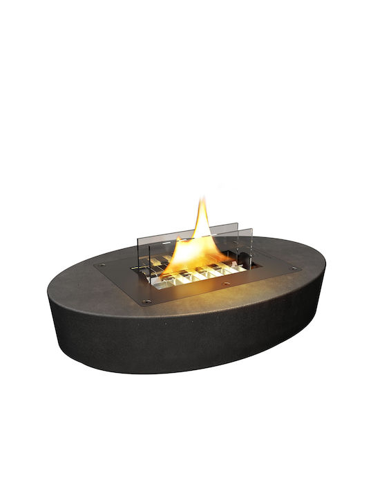 Tenderflame Focar Interior din metal Negru
