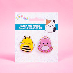 Squishmallows Anstecknadeln X 2 Sunny & Auggie Lebhaft