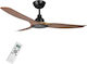 Life Skiron Ceiling Fan 132cm Brown / Black