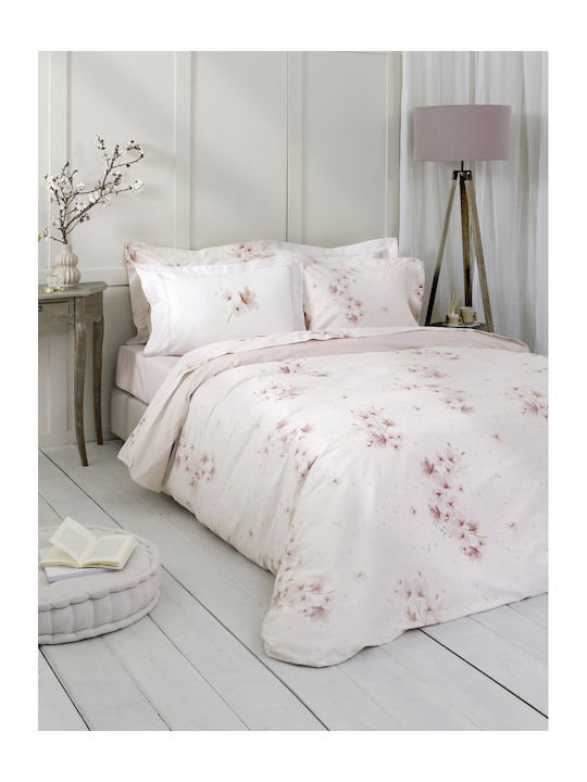 Nima Forget Σετ Σεντόνια King Size με Λάστιχο 180x200+32εκ. Ροζ (4τμχ)