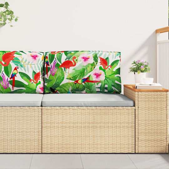 vidaXL Perna Scaunului De Grădină Cu Spătar Multicolor 40x80cm