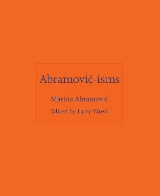 Абрамович-изми Марина Абрамович Princeton University Press