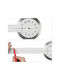 Mehrfarbige Wanduhr Klebend Maße 10,5 x 3,5 cm Relaxdays