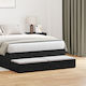 vidaXL Bed Drawer made of Wood Black 120x36.5x1...