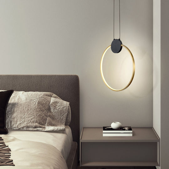 Eurolamp Aero Deckenleuchte Schwarz LED mit Warmes Weiß Licht 40x43.5x170cm