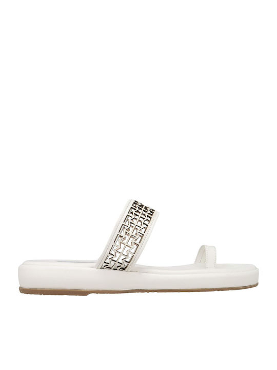 Kalogirou Leder Flache Sandalen für Damen in Ec...