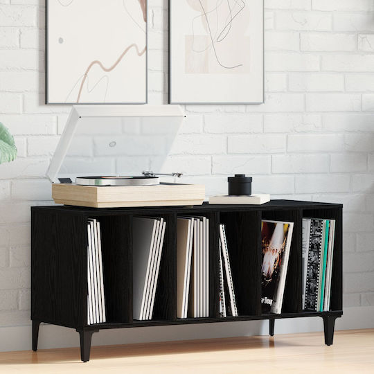 vidaXL Shelves Hi-Fi Furniture Black 38x100x48cm