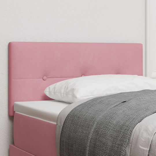 vidaXL Wooden Bed Headboard Pink 100x88cm