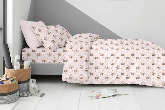 Astron Italy Little Girl Set Kids Pillowcases Made of 100% Cotton 52x72cm