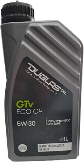 Duglas GTv Eco C4 Συνθετικό Λάδι Αυτοκινήτου 5W-30 1lt VLDA010001L