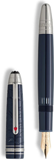 MontBlanc Writing Pen Blue with Blue Ink