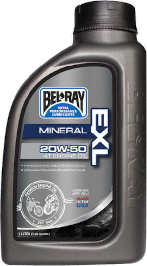 Bel-Ray Exl Mineral Motorradöl für Viertaktmotoren 20W-50 1Es