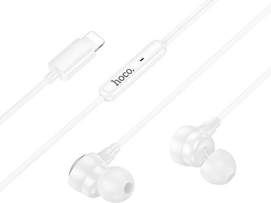 Hoco M116 Benevolent In-ear Handsfree Ακουστικά με Βύσμα USB-C Λευκό