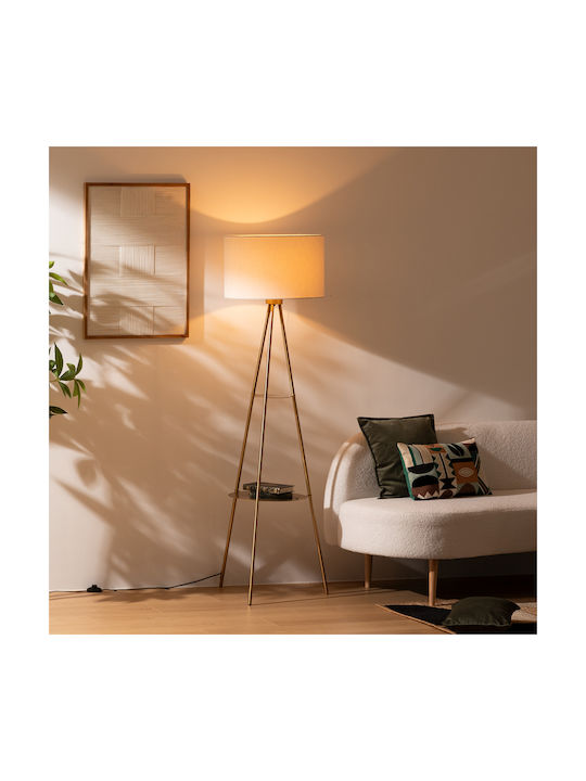 Lampa de podea cu Soclu pentru Bec E27 Auriu